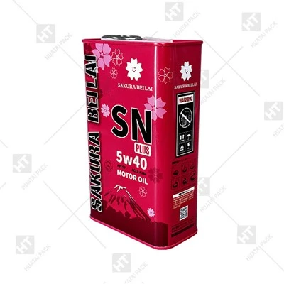 1L Engine Oil Tin Can