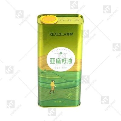 1L Olive Oil Square Tin Can