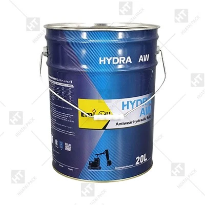 20L Empty Metal Open Hand Pail with Flower Lid