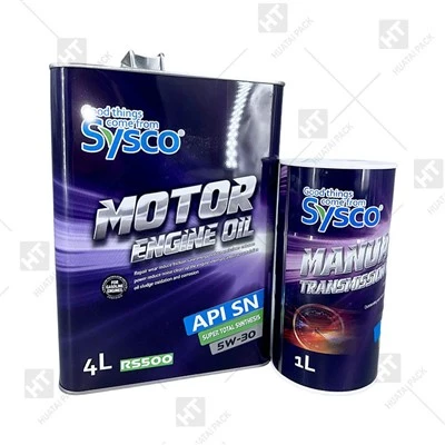4L Empty Motor Engine Oil Tin Can