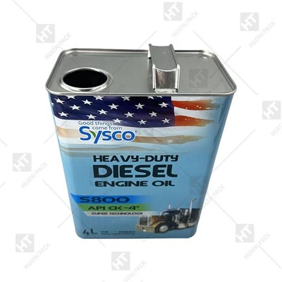 4L Engine Oil Tin Can