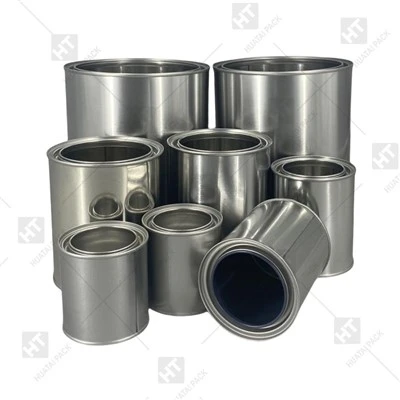 Round Quart Tin Can