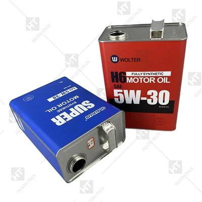 Square Engine Oil Can