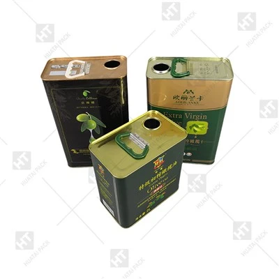 Square Tin Can For Olive Oil